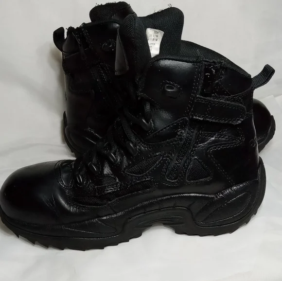 Reebok RB864 Rapid Response Composite Toe Side Zip 6 Black Boot Sz 8.5 - Picture 9 of 13